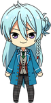 Wataru Hibiki student uniform chibi