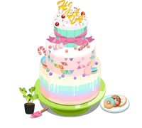 Hinata Aoi Birthday Cake
