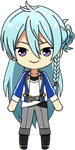 Wataru Hibiki academy idol uniform chibi