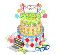 Makoto Yuuki Birthday Cake