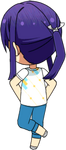 Souma Kanzaki Tanabata Practice Outfit chibi back