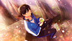 (Fluttering Cherry Blossoms) Hokuto Hidaka CG