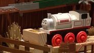 Stanley at a set of buffers.