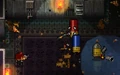 A Red-Caped Bullet Kin carrying a gun without pointing at the player.