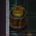 A Bullet Kin in a barrel.