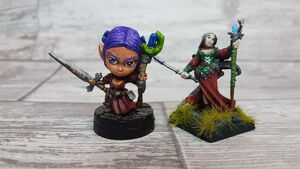 Female wizardess, sorceress, cleric