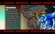 A blurb describing a type of enemy featured in the opening animation