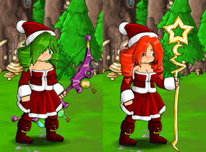 Santa Outfit and Santa Hat (female)