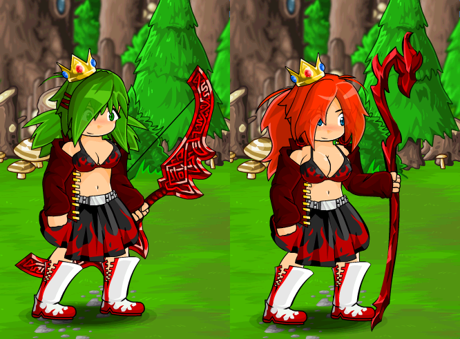 Cow top skirt quest