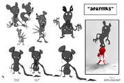 Early designs for the Spatters