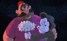 Damien Salt wins the heart of Henrietta if you give him the flowers