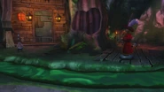 Ventureland in Epic Mickey 2. Smee can be seen in the lower left.