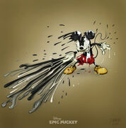 Concept art of "Thinner Mickey" by Donny Hamilton.