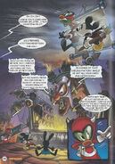Prescott's Mech's reveal in the graphic novel (English version based on Peter David's storyboards).