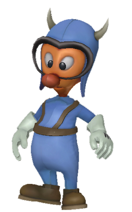 Blue gremlin transparent