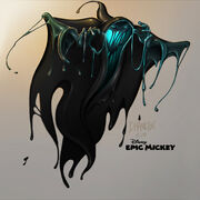 Concept art of the Blot as the Phantom Blot. Here, his cloak resembles that of the Evil Queen's hag form.
