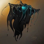 Yet another concept art of the Blot as the Phantom Blot. Here, his cloak resembles that of the Evil Queen's hag form.