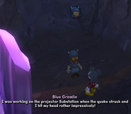 Blue Gremlin in Rainbow Caverns