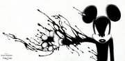 Prior to having the brush, Mickey had ink powers, which would be used via his hands.