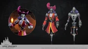 Render of Animatronic Captain Hook in Epic Mickey: Rebrushed