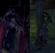 Side-by-side comparison of the gargoyle