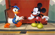 Mickey and Donald meeting up