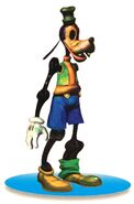 Render of an early model of Animatronic Goofy