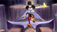 Mickey crossing the sword