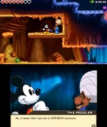The Peddler talks to Mickey.