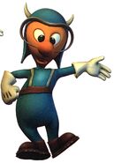 Blue Gremlin Render from The Art of Epic Mickey