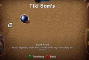 The Giant Pearl in Tiki Sam's shop.