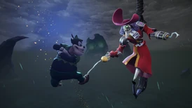 Captain Hook fighting Pete Pan