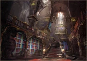 Concept art of the Library