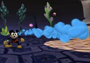 Hero Mickey shooting paint at the camera.