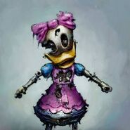 A much more horrific concept of Daisy. It was scrapped for this very reason.