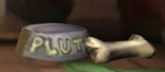Pluto's food bowl in Ostown