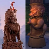 Side-by-side comparison of the Stone Dragon