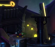 Gremlin Nova trapped on the raised platform.