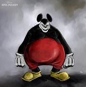 An unused monster Mickey