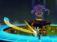 Mickey spinning the disc back at Petetronic