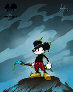 Concept art of an unused neutral Mickey.