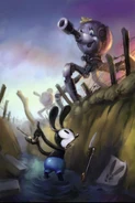 Concept art that appears to be in the battlefield of Great Guns