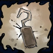 Animatronic Captain Hook's hook in a Epic Mickey: Rebrushed Steam achievement.