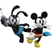 Mickey and Oswald. Epic Mickey 2 art