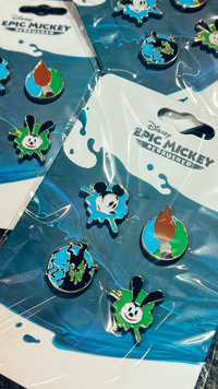 Epic Mickey: Rebrushed pins, given out at D23 and Gamescom 2024