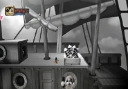 Mickey about to light fireworks