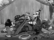 Mickey, Goofy, and Donald in the original cartoon.