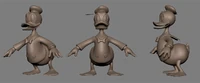 WIP model of Donald Duck, planned for 