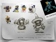 Concept art of Gremlin Village Spatters