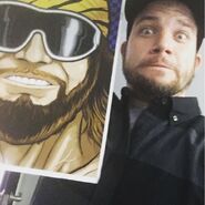 EpicLloyd with a picture of Macho Man Randy Savage